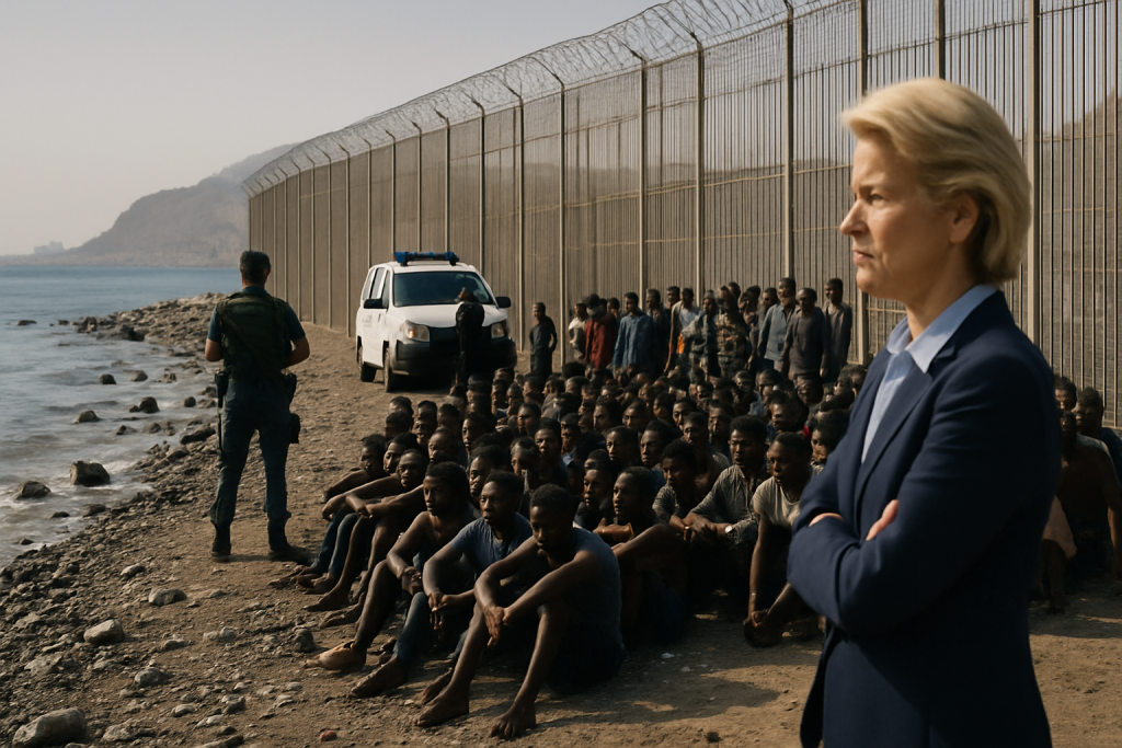 Von der Leyen urges stronger EU border action after Ceuta crossings