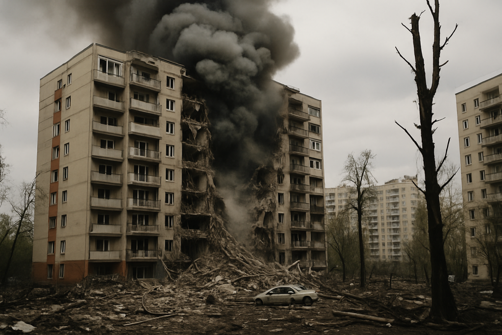 Russian missile barrage on Kyiv area kills at least eight, officials say