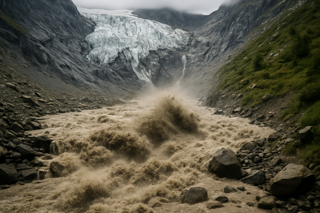 Scientists say glacier collapse likely triggered deadly Nepal-Tibet flash floods