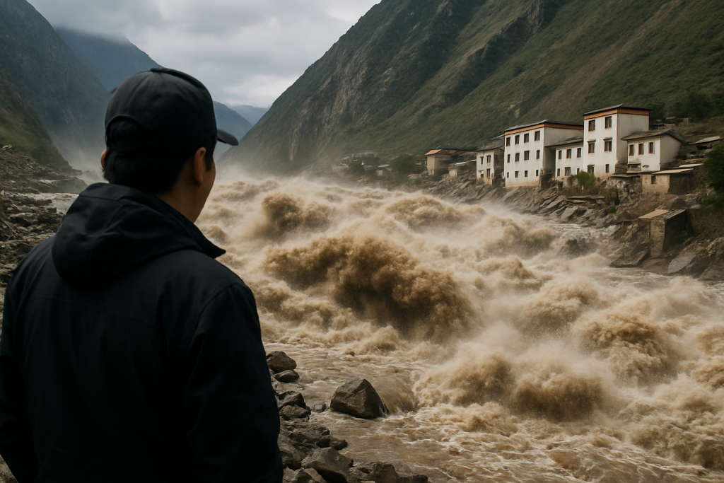 Limited footage and information emerge from deadly Tibet border floods